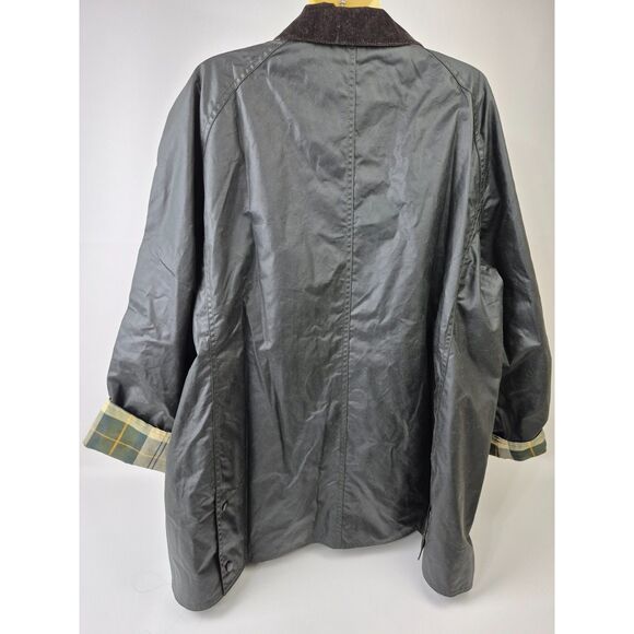 Barbour Women's Black Beadnell Water Resistant Waxed Cotton Wax Jacket Size 2X - Picture 4 of 7